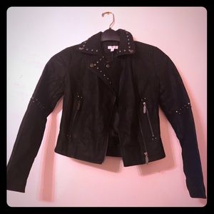 BP. Studded faux leather jacket